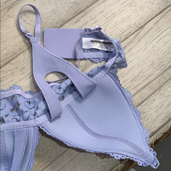 🎉HP🎉MORI BAY Floral Lace Triangle Nursing Bra - Picture 8 of 8